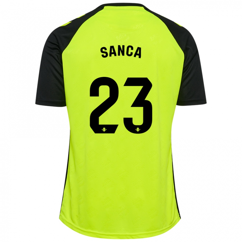 Criança Camisola Marciano Sanca #23 Preto Amarelo Fluorescente Alternativa 2024/25 Camisa