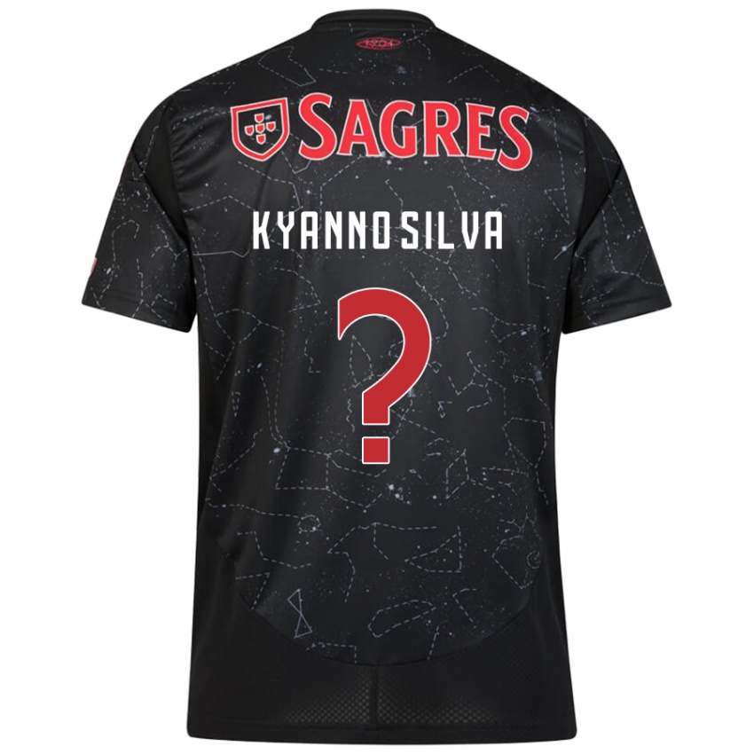 Criança Camisola Kyanno Silva #0 Vermelho Preto Alternativa 2024/25 Camisa