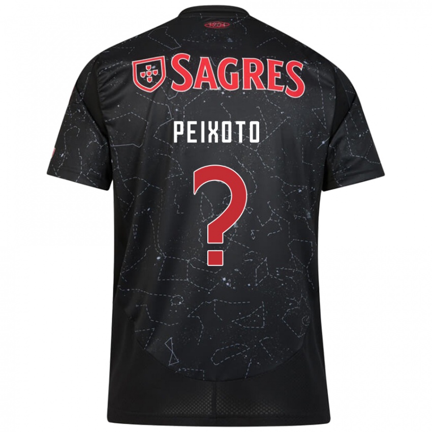 Criança Camisola Guilherme Peixoto #0 Vermelho Preto Alternativa 2024/25 Camisa