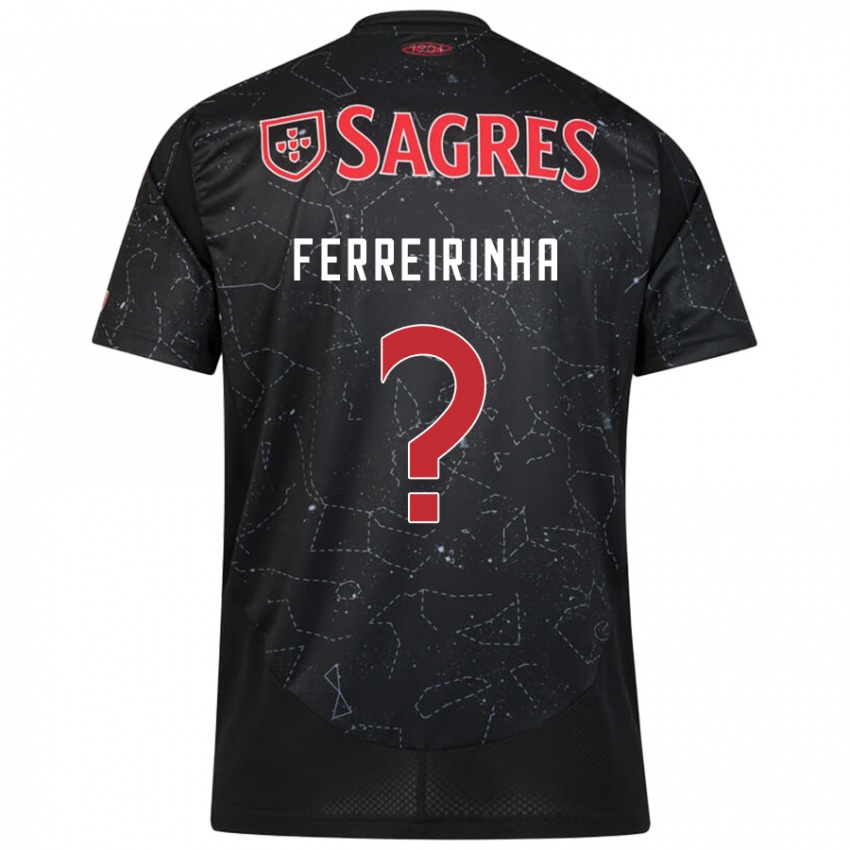 Criança Camisola Afonso Ferreirinha #0 Vermelho Preto Alternativa 2024/25 Camisa