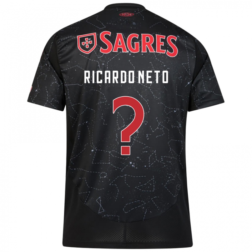 Criança Camisola Ricardo Neto #0 Vermelho Preto Alternativa 2024/25 Camisa