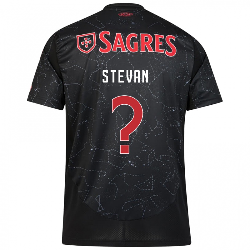 Criança Camisola Stevan #0 Vermelho Preto Alternativa 2024/25 Camisa