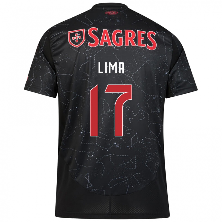 Criança Camisola Ivan Lima #17 Vermelho Preto Alternativa 2024/25 Camisa