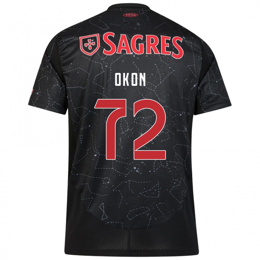 Criança Camisola Paul Okon #72 Vermelho Preto Alternativa 2024/25 Camisa