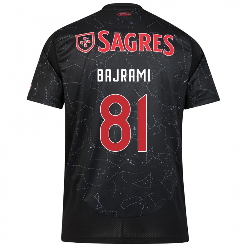 Criança Camisola Adrian Bajrami #81 Vermelho Preto Alternativa 2024/25 Camisa