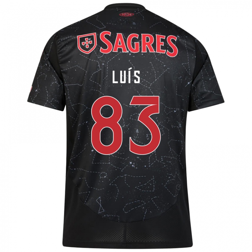 Criança Camisola Rafael Luís #83 Vermelho Preto Alternativa 2024/25 Camisa