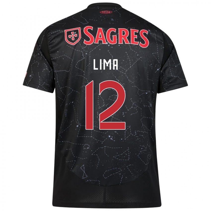 Criança Camisola Thaís Lima #12 Vermelho Preto Alternativa 2024/25 Camisa