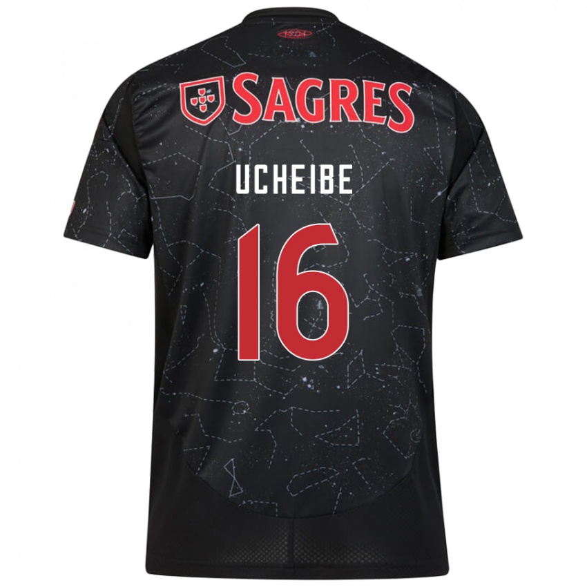 Criança Camisola Christy Ucheibe #16 Vermelho Preto Alternativa 2024/25 Camisa