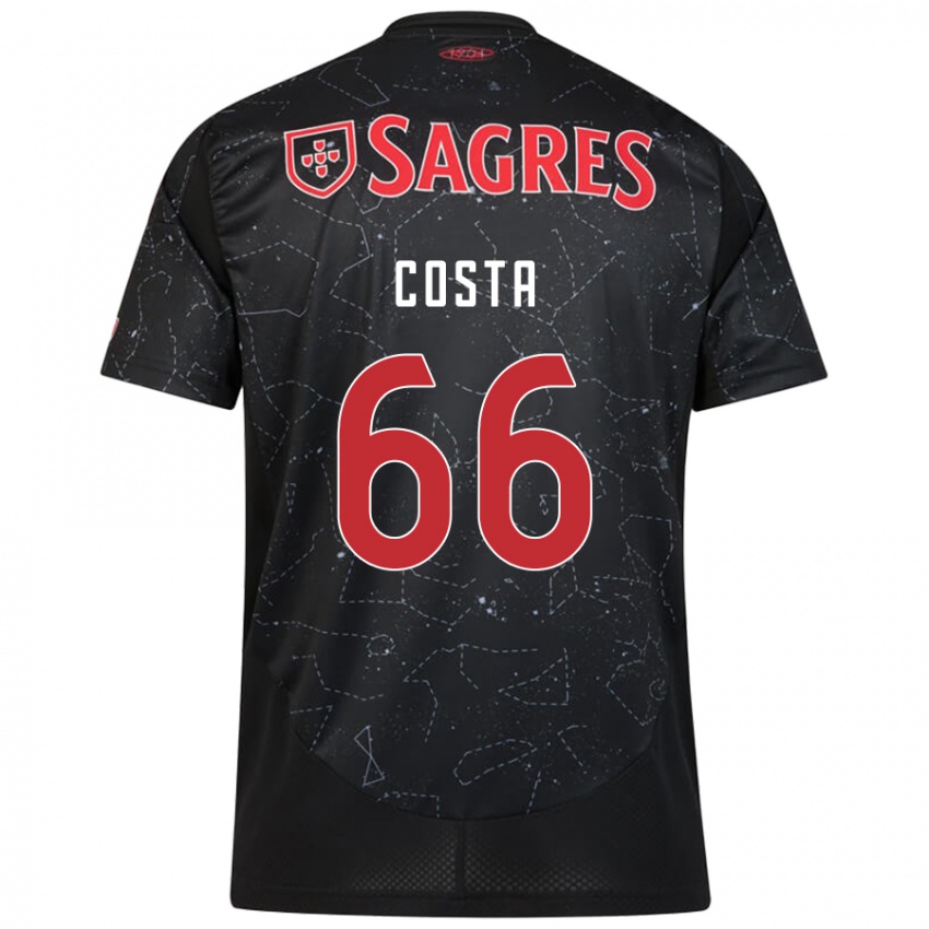 Criança Camisola Rute Costa #66 Vermelho Preto Alternativa 2024/25 Camisa