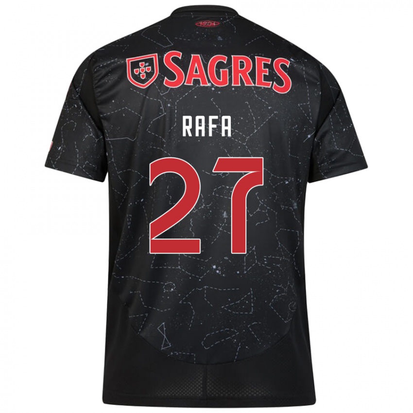 Criança Camisola Rafa #27 Vermelho Preto Alternativa 2024/25 Camisa