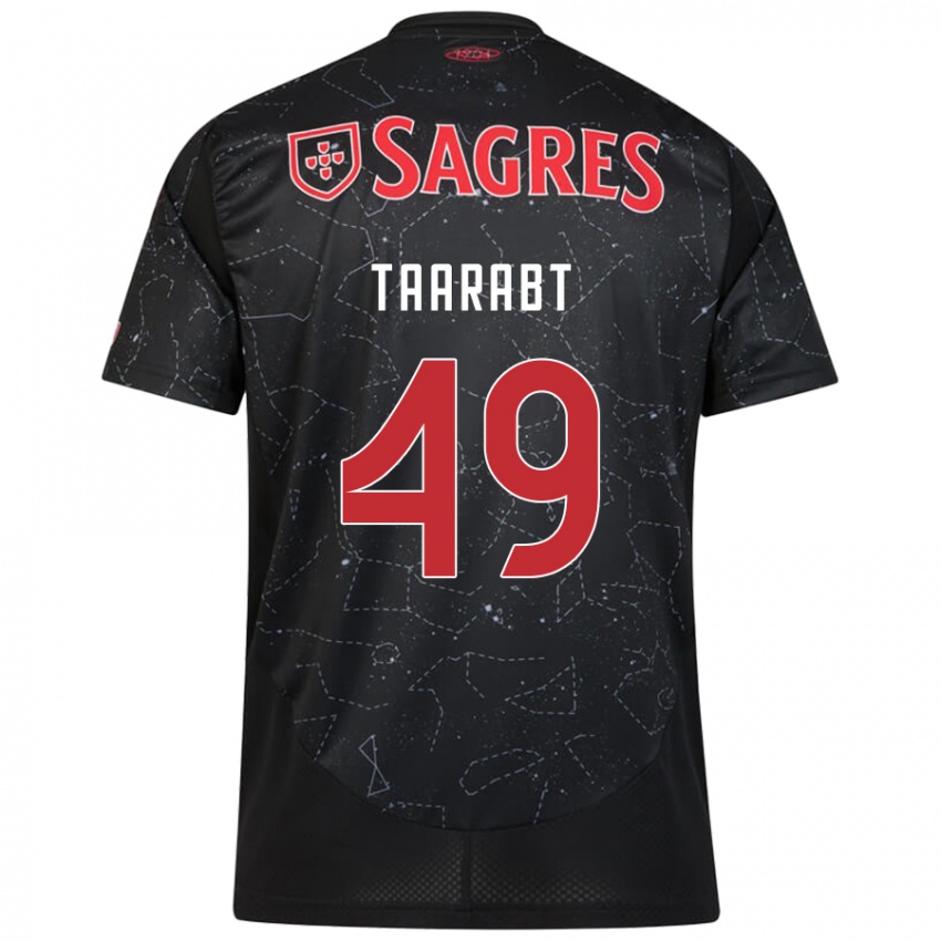 Criança Camisola Adel Taarabt #49 Vermelho Preto Alternativa 2024/25 Camisa