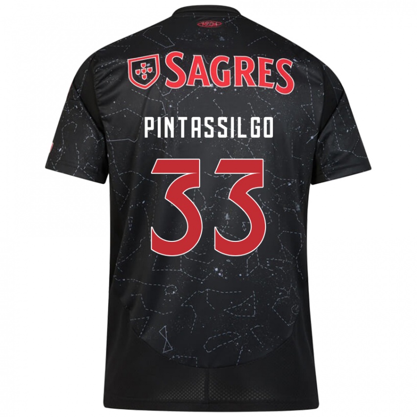 Criança Camisola Lara Pintassilgo #33 Vermelho Preto Alternativa 2024/25 Camisa