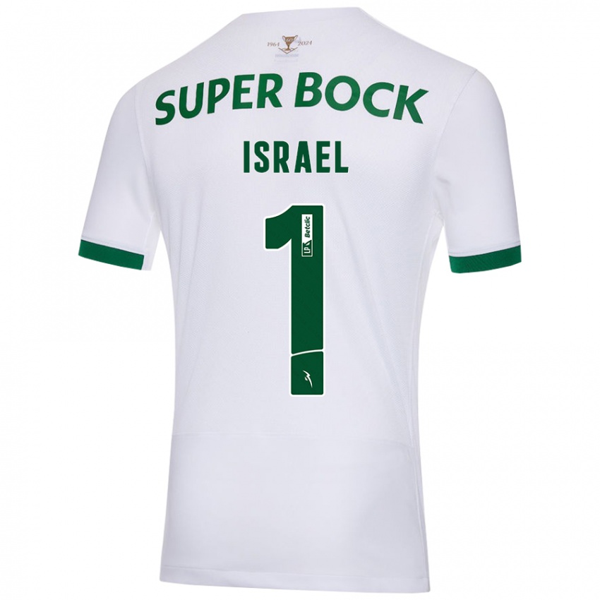 Criança Camisola Franco Israel #1 Verde Branco Alternativa 2024/25 Camisa