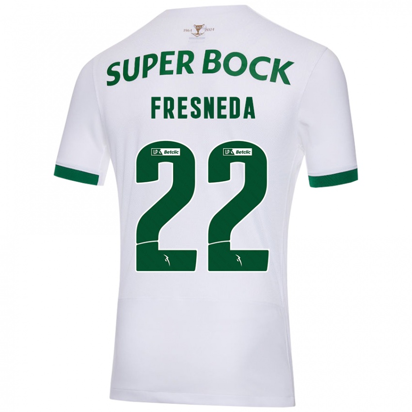 Criança Camisola Iván Fresneda #22 Verde Branco Alternativa 2024/25 Camisa