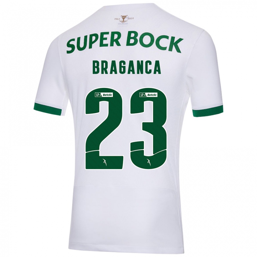 Criança Camisola Daniel Bragança #23 Verde Branco Alternativa 2024/25 Camisa