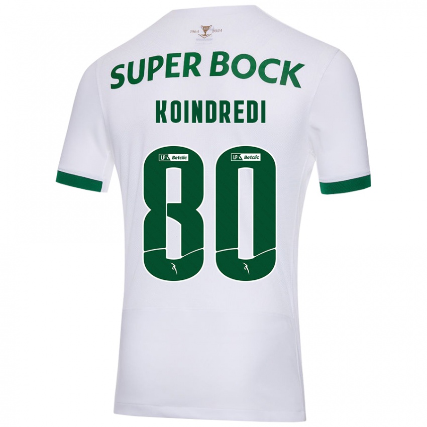 Criança Camisola Koba Koindredi #80 Verde Branco Alternativa 2024/25 Camisa