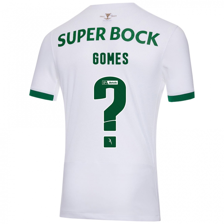 Criança Camisola Frederico Gomes #0 Verde Branco Alternativa 2024/25 Camisa