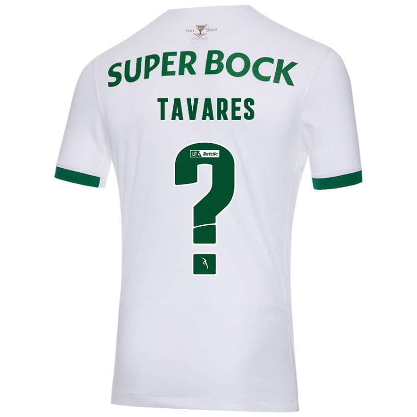 Criança Camisola Leonardo Tavares #0 Verde Branco Alternativa 2024/25 Camisa