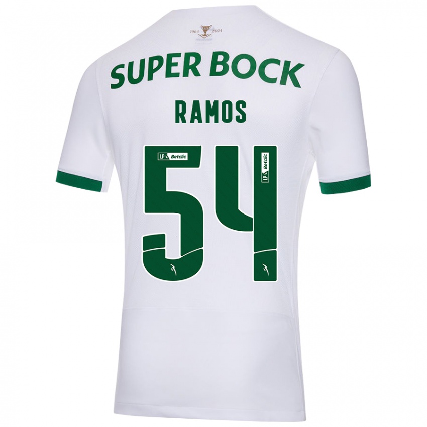 Criança Camisola Bruno Ramos #54 Verde Branco Alternativa 2024/25 Camisa