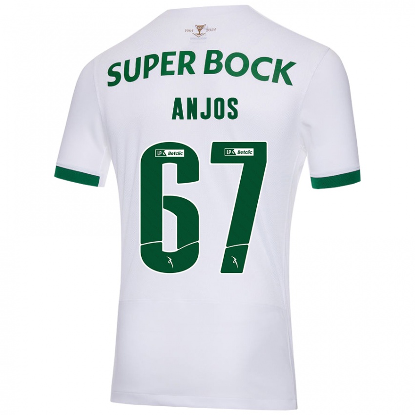 Criança Camisola Lucas Anjos #67 Verde Branco Alternativa 2024/25 Camisa