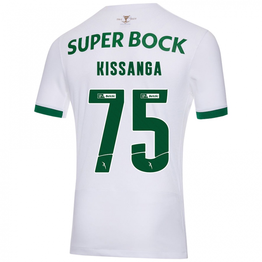 Criança Camisola Manuel Kissanga #75 Verde Branco Alternativa 2024/25 Camisa