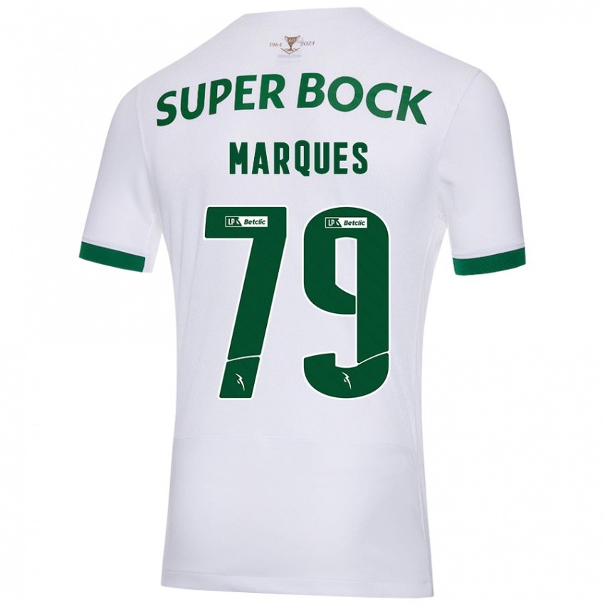 Criança Camisola Rodrigo Marquês #79 Verde Branco Alternativa 2024/25 Camisa