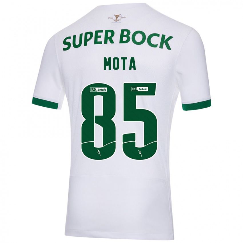 Criança Camisola Rafael Mota #85 Verde Branco Alternativa 2024/25 Camisa