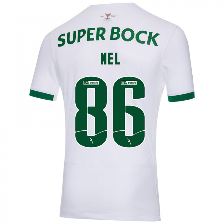 Criança Camisola Rafael Nel #86 Verde Branco Alternativa 2024/25 Camisa