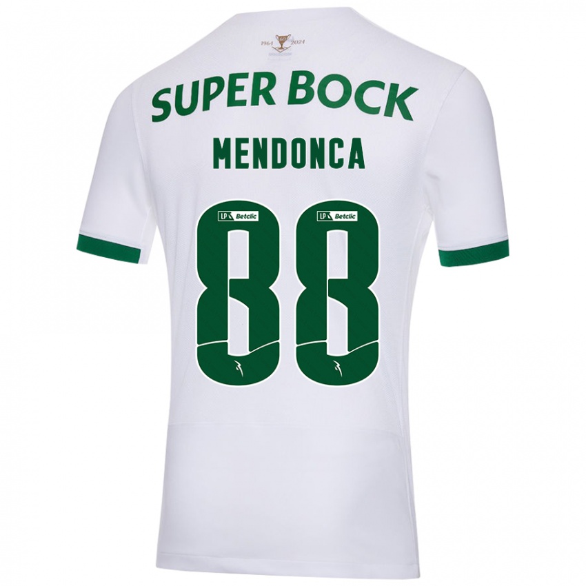 Criança Camisola Manuel Mendonça #88 Verde Branco Alternativa 2024/25 Camisa