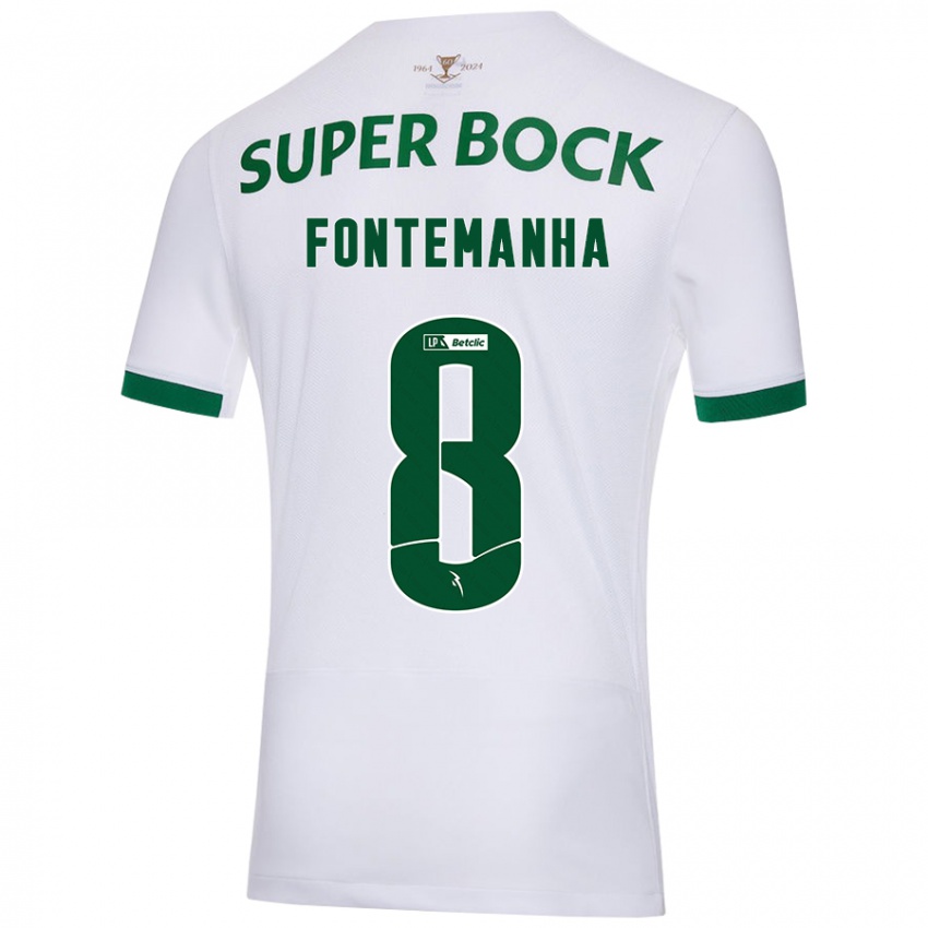 Criança Camisola Rita Fontemanha #8 Verde Branco Alternativa 2024/25 Camisa