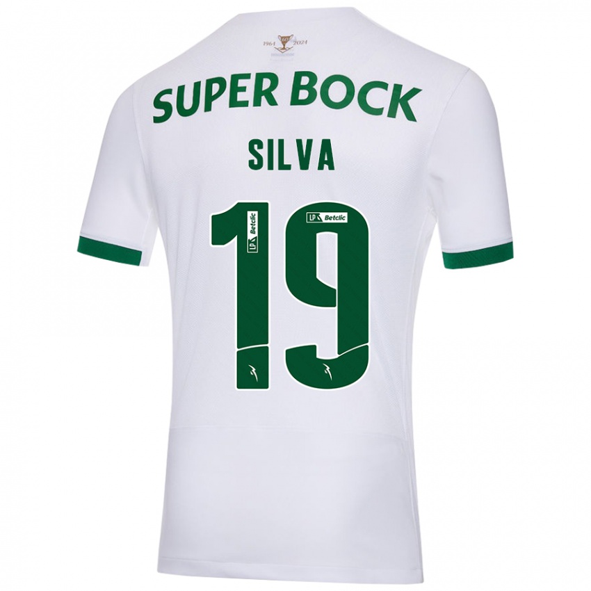 Criança Camisola Diana Silva #19 Verde Branco Alternativa 2024/25 Camisa