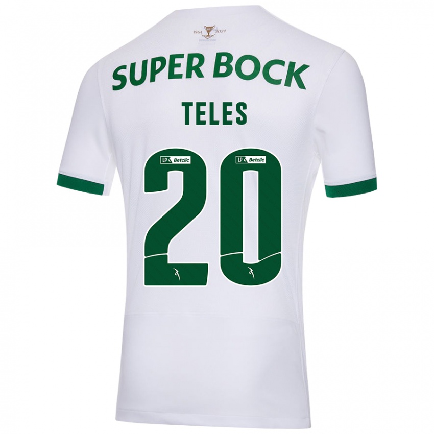 Criança Camisola Ana Isabel Teles #20 Verde Branco Alternativa 2024/25 Camisa