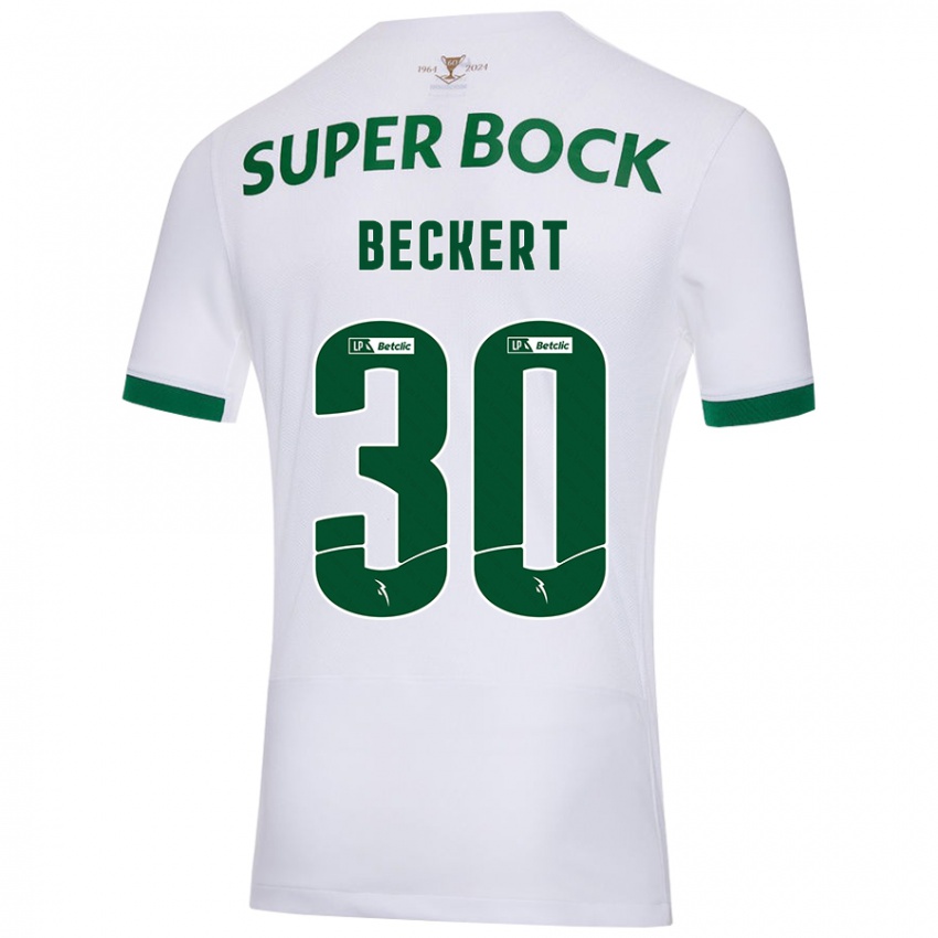 Criança Camisola Carolina Beckert #30 Verde Branco Alternativa 2024/25 Camisa