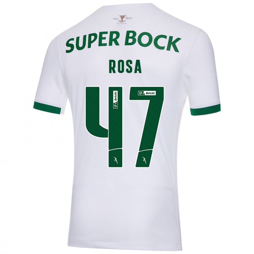 Criança Camisola Mariana Rosa #47 Verde Branco Alternativa 2024/25 Camisa