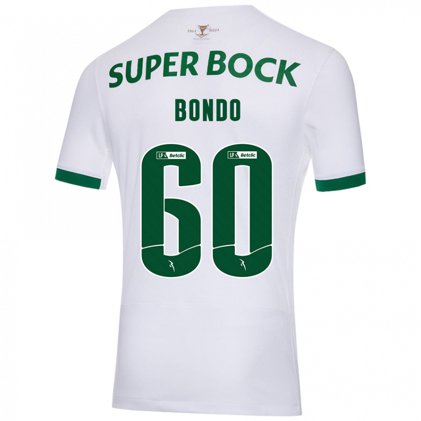 Criança Camisola Pedro Bondo #60 Verde Branco Alternativa 2024/25 Camisa