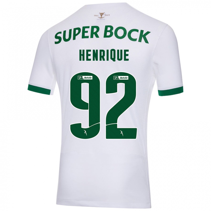 Criança Camisola Eduardo Henrique #92 Verde Branco Alternativa 2024/25 Camisa