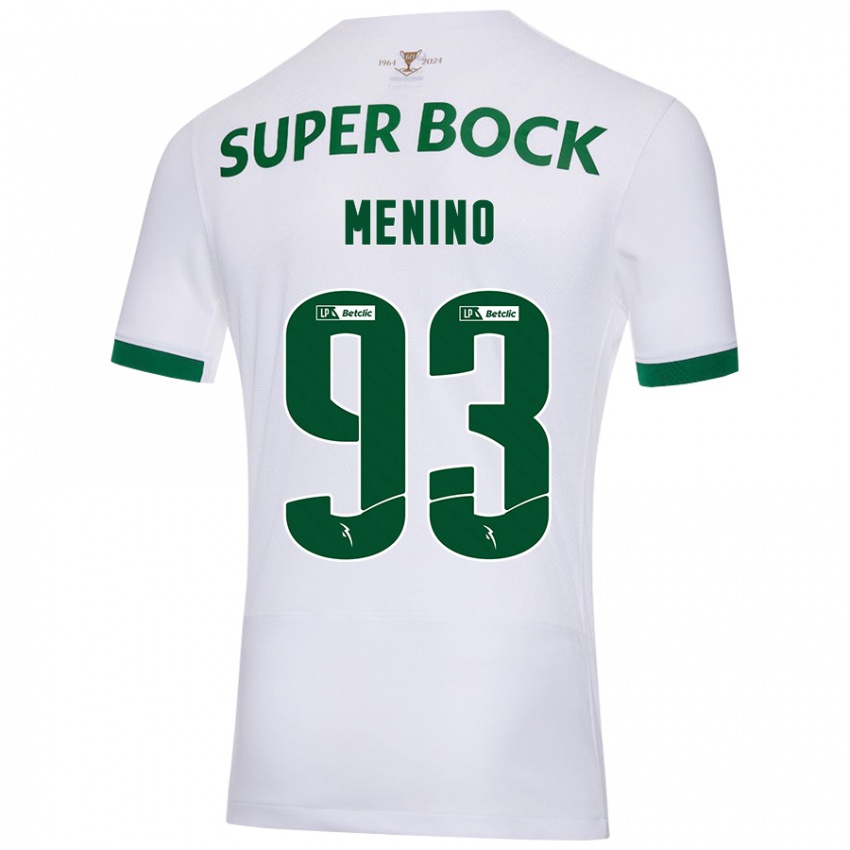 Criança Camisola Miguel Menino #93 Verde Branco Alternativa 2024/25 Camisa