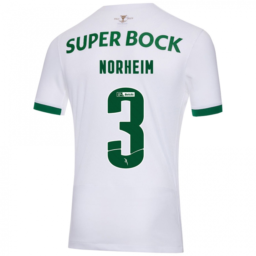 Criança Camisola Andrea Norheim #3 Verde Branco Alternativa 2024/25 Camisa