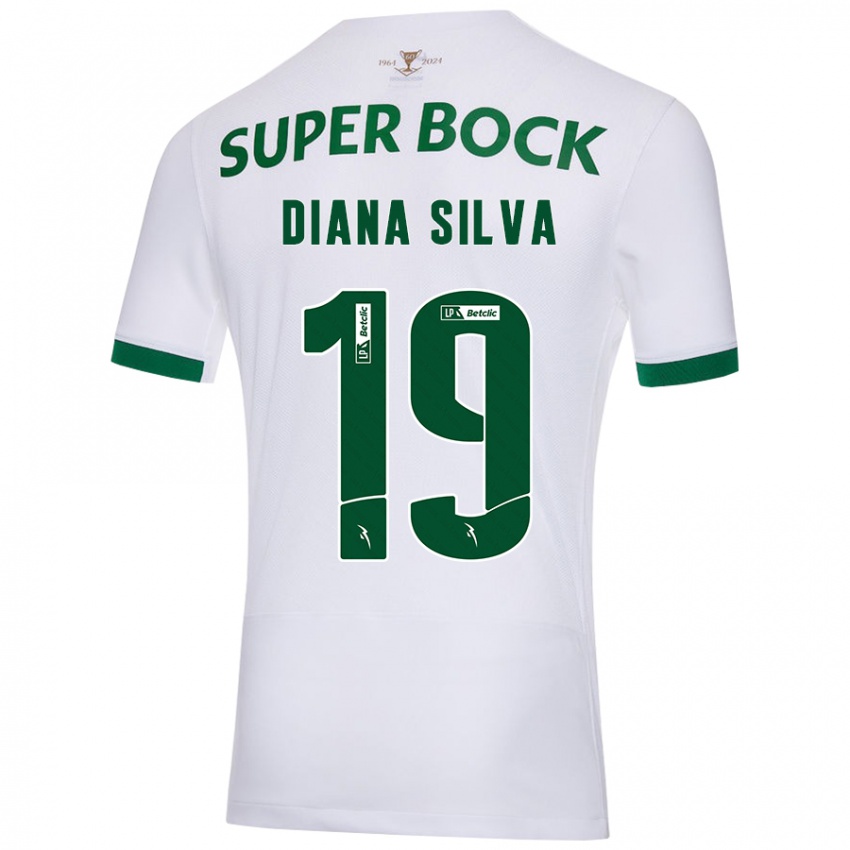 Criança Camisola Diana Micaela Abreu De Sousa E Silva #19 Verde Branco Alternativa 2024/25 Camisa