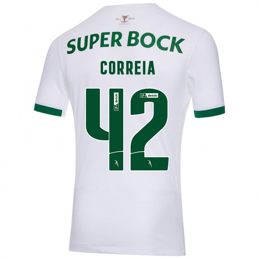 Criança Camisola Leonete Maísa Nozerand Correia #42 Verde Branco Alternativa 2024/25 Camisa