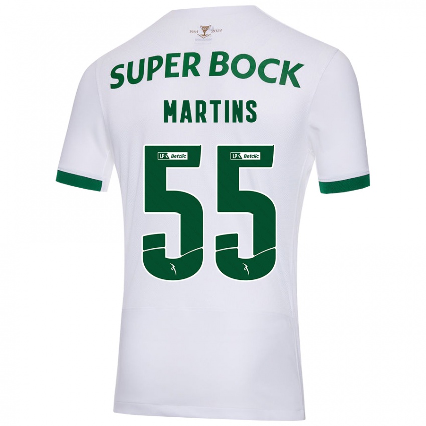 Criança Camisola Carolina Martins #55 Verde Branco Alternativa 2024/25 Camisa