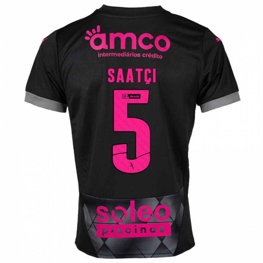 Criança Camisola Serdar Saatçı #5 Preto Rosa Alternativa 2024/25 Camisa