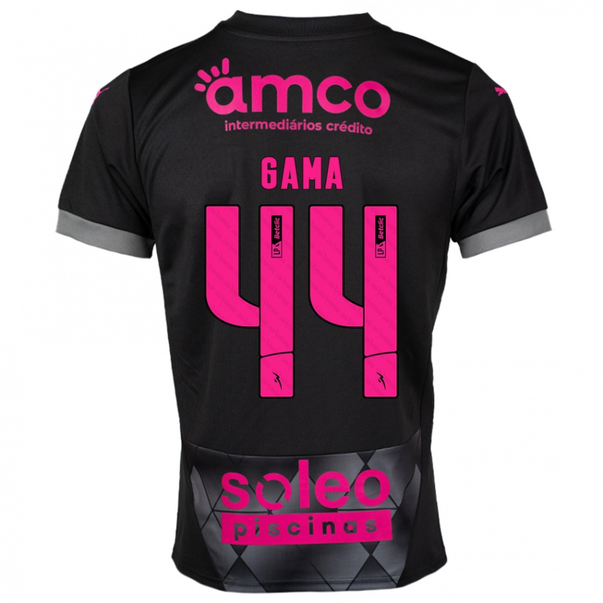 Criança Camisola Dinis Gama #44 Preto Rosa Alternativa 2024/25 Camisa