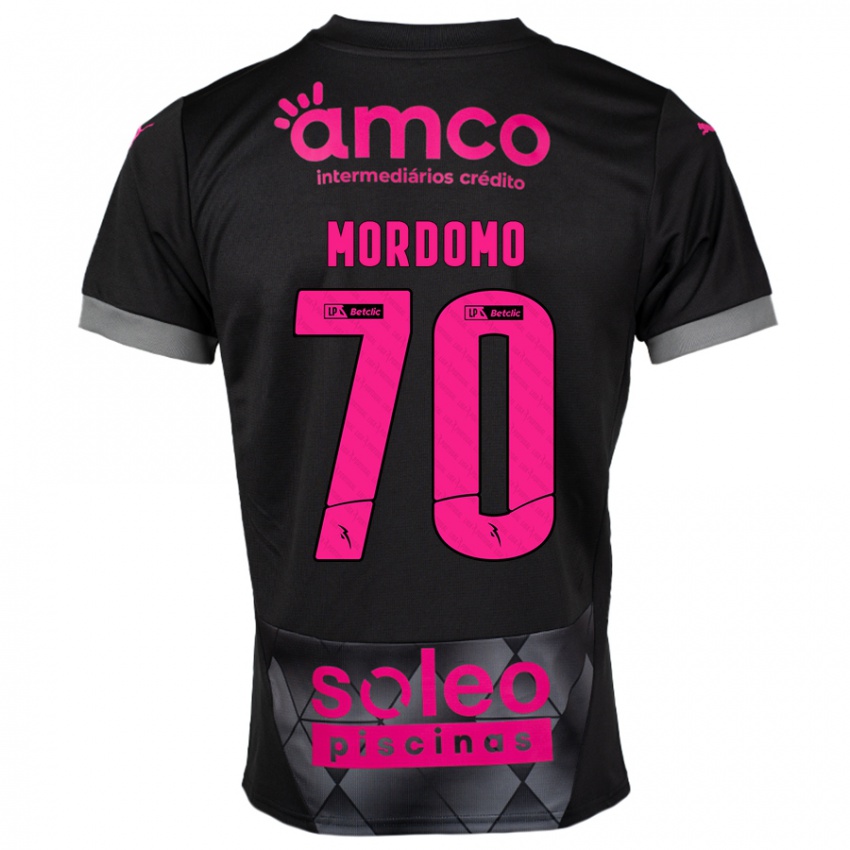 Criança Camisola Mordomo #70 Preto Rosa Alternativa 2024/25 Camisa