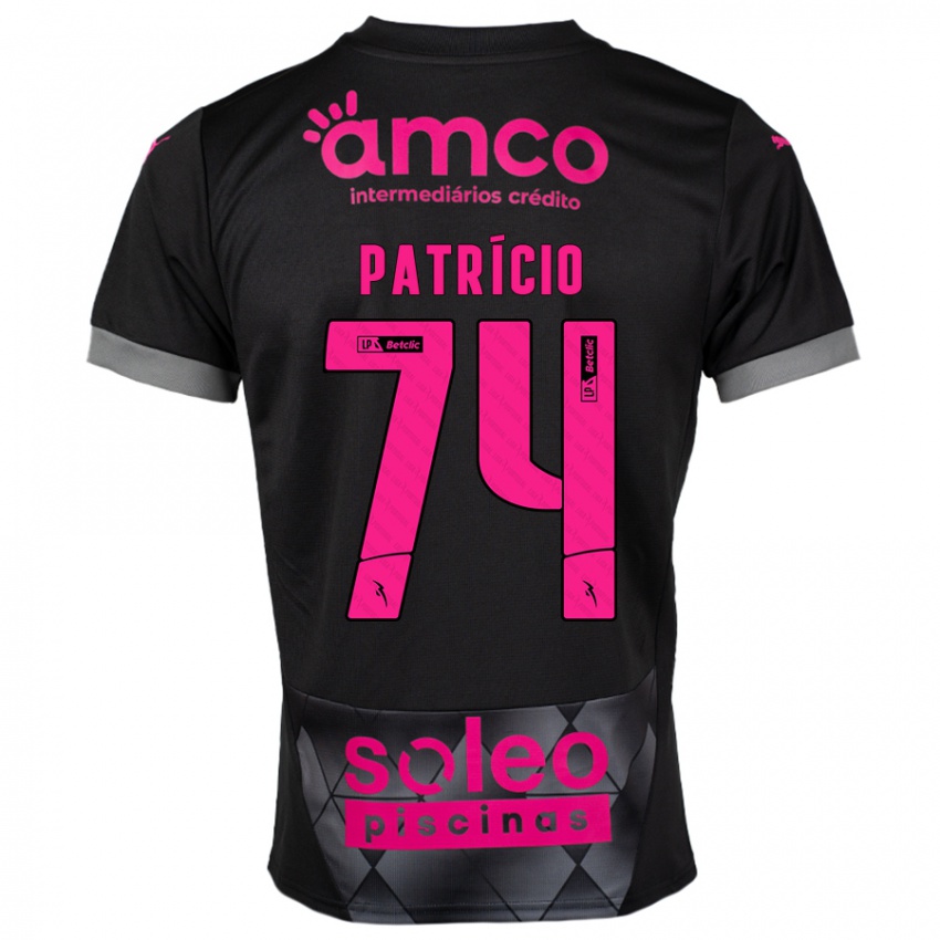 Criança Camisola Nuno Patrício #74 Preto Rosa Alternativa 2024/25 Camisa