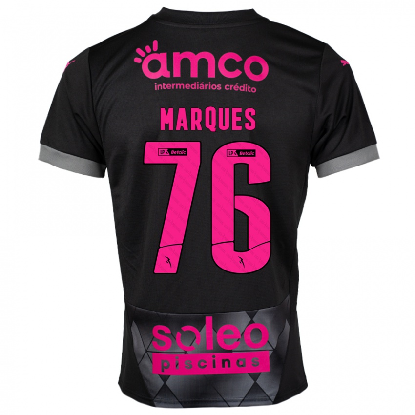 Criança Camisola Tomás Marques #76 Preto Rosa Alternativa 2024/25 Camisa