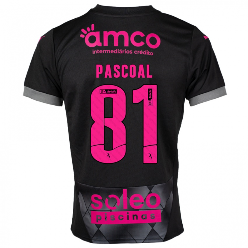 Criança Camisola Fodé Pascoal #81 Preto Rosa Alternativa 2024/25 Camisa