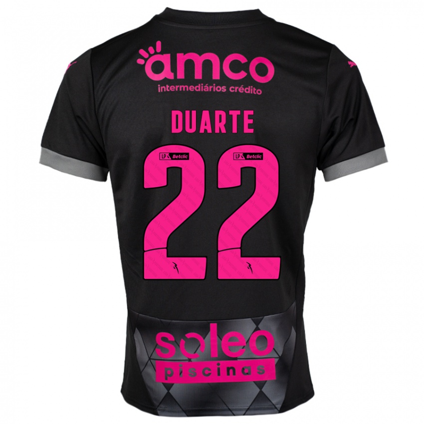 Criança Camisola Vânia Duarte #22 Preto Rosa Alternativa 2024/25 Camisa