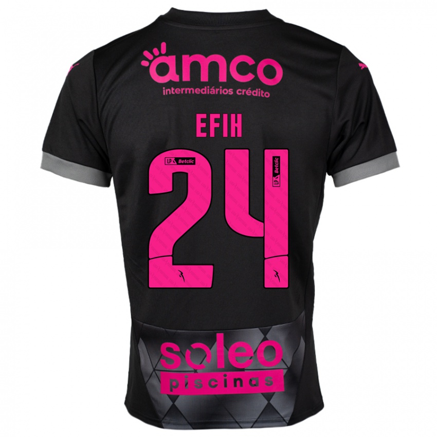 Criança Camisola Peace Efih #24 Preto Rosa Alternativa 2024/25 Camisa