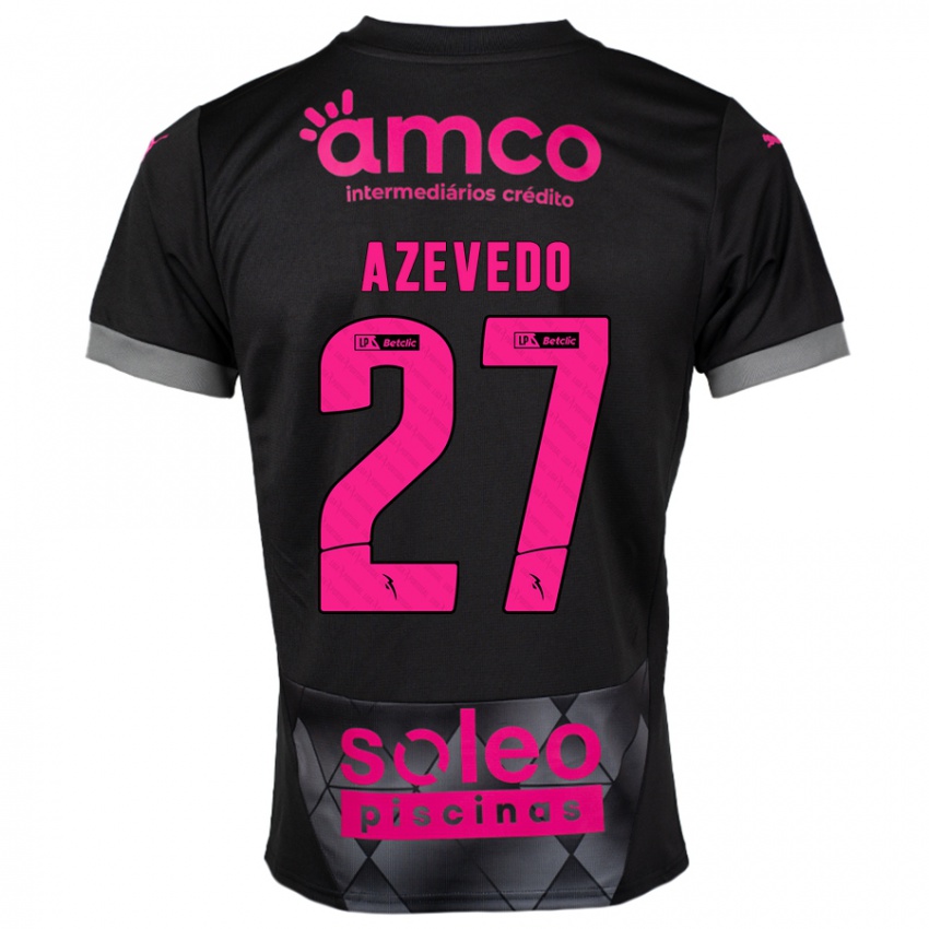 Criança Camisola Mariana Azevedo #27 Preto Rosa Alternativa 2024/25 Camisa